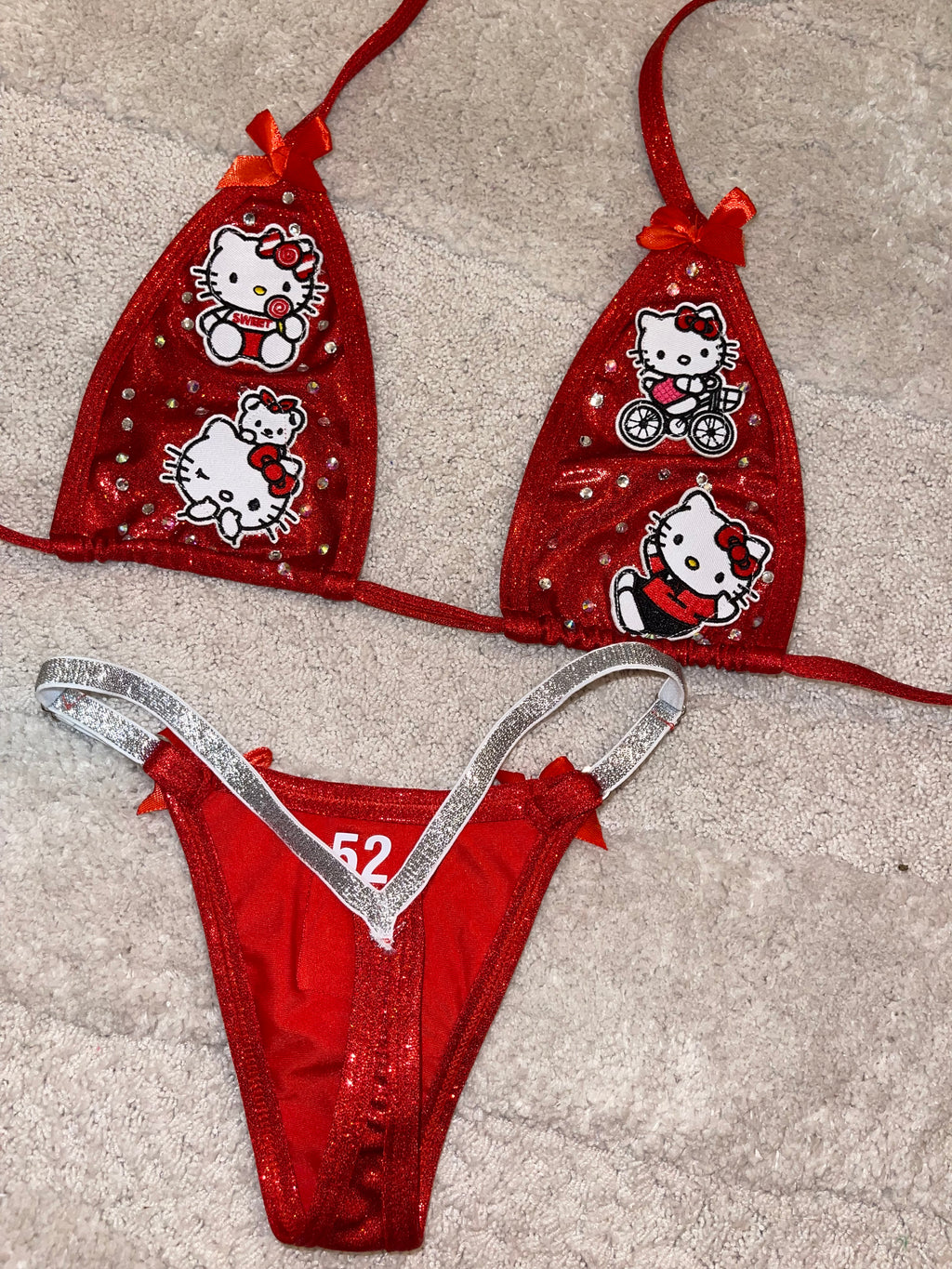Suit kitty red 052