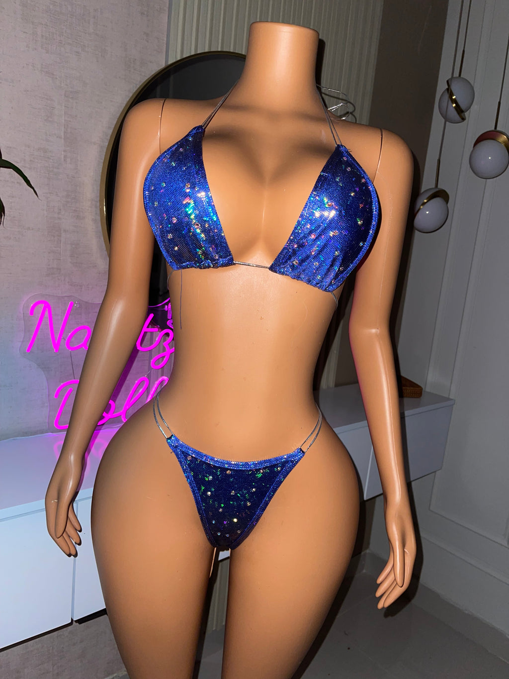 Blue micro glitters 110