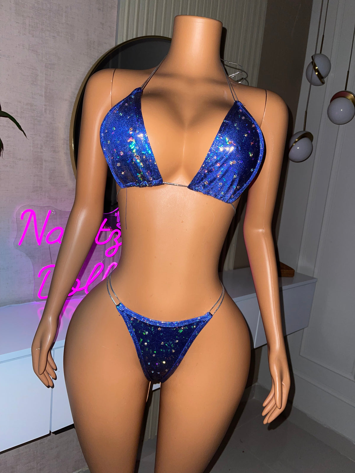 Blue micro glitters 110
